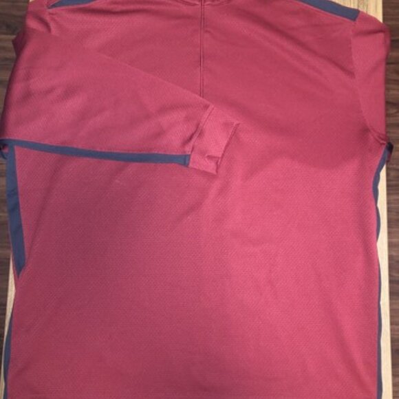 Nike Golf Quarter Zip Jacket Red Large Men’s Golfing Sports Nike Fitdry Logo - Picture 4 of 9